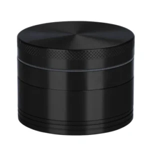 Black Aluminium 60mm Herb Grinder - 4 Piece