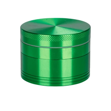 Green Aluminium 50mm Herb Grinder - 4 Piece