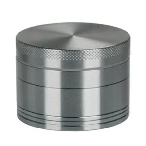 Silver Aluminium 60mm Herb Grinder - 4 Piece
