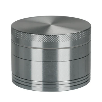 Silver Aluminium 60mm Herb Grinder - 4 Piece